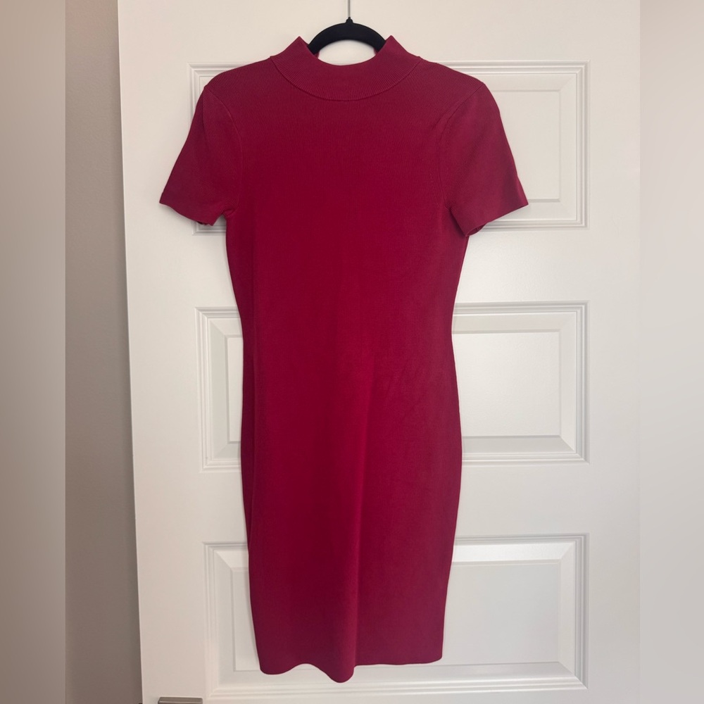 Michael Kors Red Short Sleeve Dress